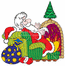 Дед Мороз у камина / Santa Claus sit by the fireplace
