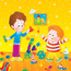 Игра в кубики / Kids playing with bricks